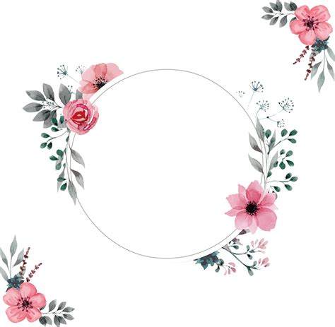 View Watercolor Flower Vector Png