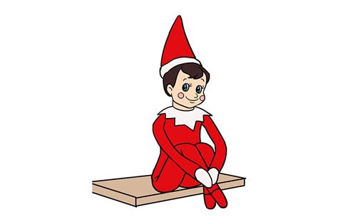 Elf On The Shelf Drawing On Pictures | Free download on ClipArtMag