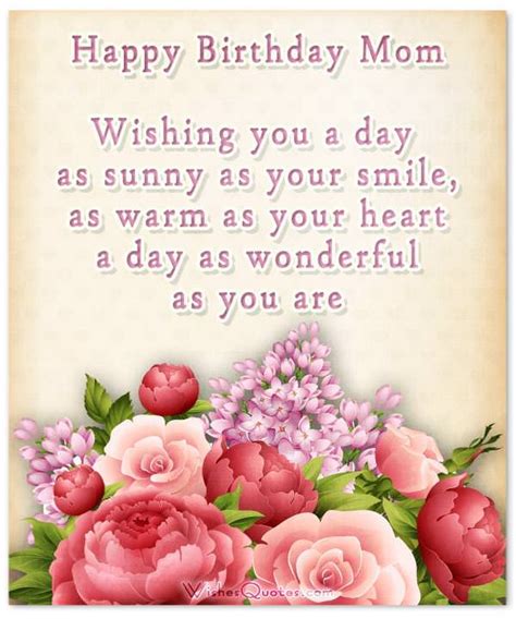 Happy Birthday, Mom - Heartfelt Mother's Birthday Wishes