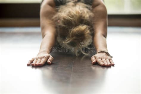 Top View of Reclining Hero Yoga Posture Stock Image - Image of angle ...