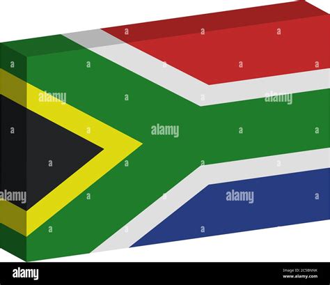 3D flag of South Africa Stock Vector Image & Art - Alamy