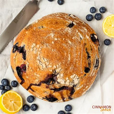 Lemon Blueberry Sourdough Bread - Rustic Sourdough | VIDEO