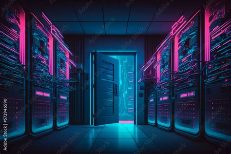 server room wallpaper Stock Illustration | Adobe Stock