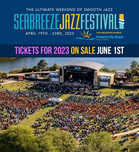 2023 Seabreeze Jazz Festival Tickets On Sale