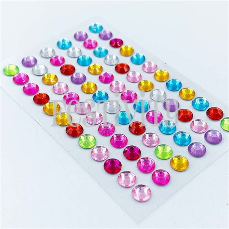 Plastic Crystal Jewel Stickers | Festivity