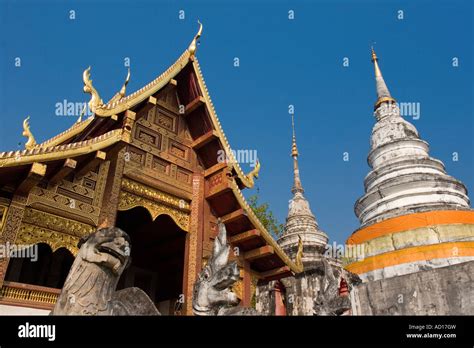 Wat Phra Singh, Chiang Mai, Thailand Stock Photo - Alamy