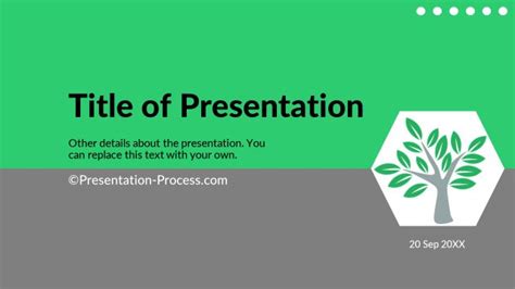 Flat Design Templates: PowerPoint Title Slide