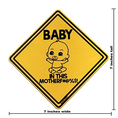 Baby On Board Sticker | Funny! Highly Visible Safety Sticker | Baby On ...