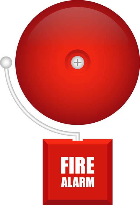 Fire alarm vector illustration isolated on white background 9635013 PNG