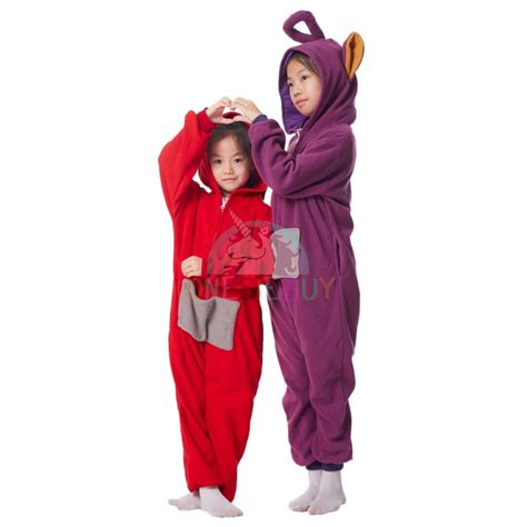 Teletubbies Costume Tinky-Winky & Laa-Laa & Dipsy & Po Onesie Halloween ...