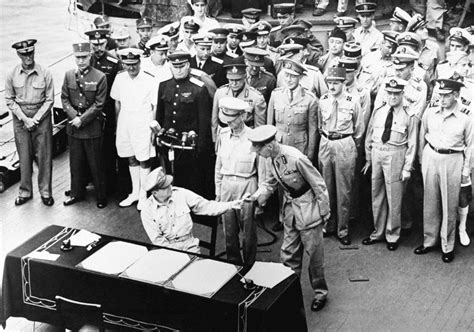 Sept. 2, 1945: Surrender on the battleship Missouri, the end to World ...