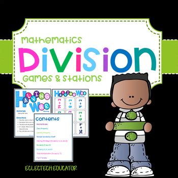 Division Math Activities and Games by Eclectech Educator | TPT