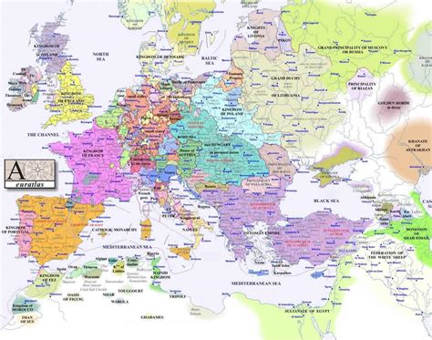 Europe Map 1500