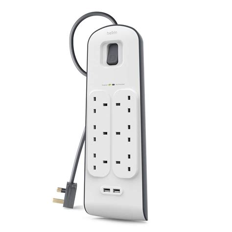 Belkin Surge Protector 6 Way Outlet | Telefonati Kuwait