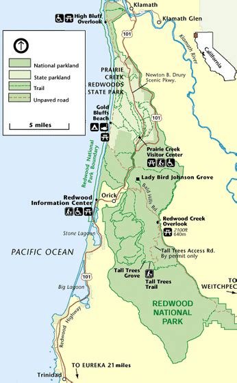 Redwood National Park Map - Pacific Gas And Electric Power Outage Map