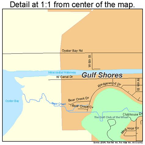 Gulf Shores Alabama Street Map 0132272