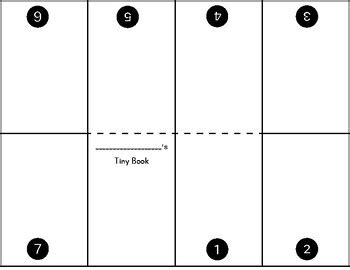 Tiny Book Template for Students by The Teaching and Learning Corner