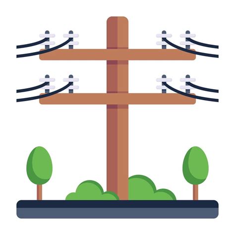 An electric pole flat editable icon 7852976 Vector Art at Vecteezy