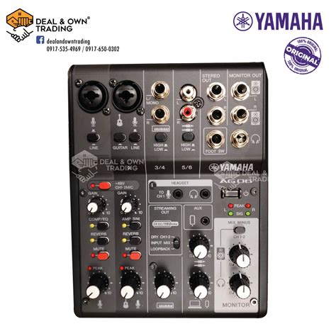 Original Yamaha AG06 MK2 6-channel mixer with USB audio interface ...