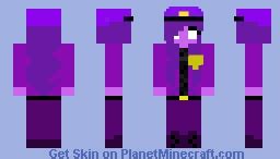 Fnia Purple Girl Minecraft Skin