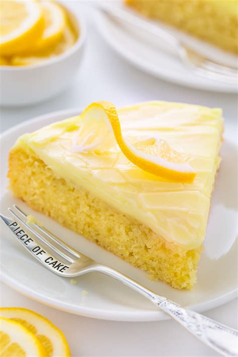 Lemon Cake with Lemon Cream Cheese Frosting - Baker by Nature