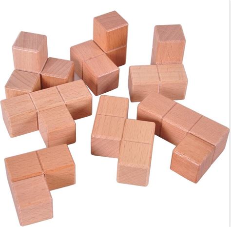 Wooden Soma Cube ---- marvelous brain teaser puzzle