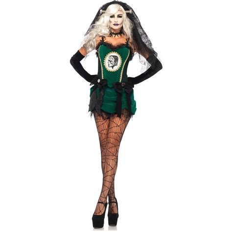 Leg Avenue 4-Piece Deluxe Bride of Frankenstein Adult Halloween Costume ...