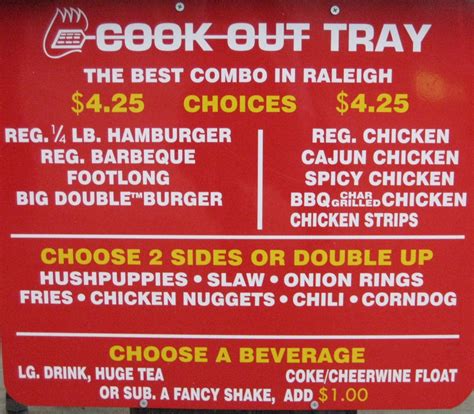 Eatcookout.com | Cook Out Restaurant Menu, Locations, Nutritional Info ...