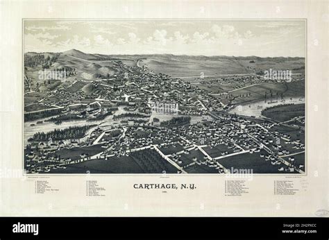 Carthage map hi-res stock photography and images - Alamy