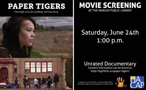 Paper Tigers Documentary Showing | Hoopla