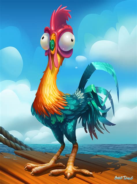 Hei Hei Chicken from Moana on Behance