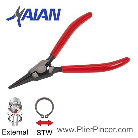 Snap Ring Pliers for External Circlips, Straight Jaw | Manufacturer