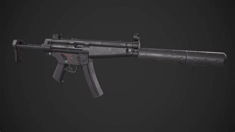 MP5 Submachine Gun - 3D Model by yn-delmund