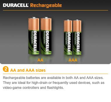 cr123a batteries rechargeable: Duracell Rechargeable AA NiMH Batteries ...