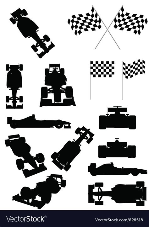 Modified Race Car Silhouette