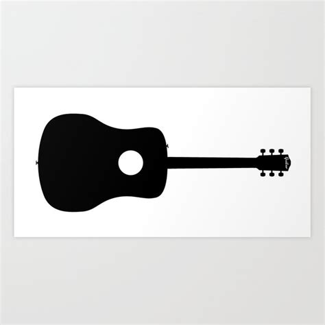 Acoustic Guitar Silhouette Vector at Vectorified.com | Collection of ...