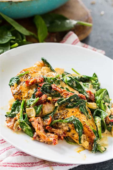 Low Carb Creamy Tuscan Chicken - Skinny Southern Recipes