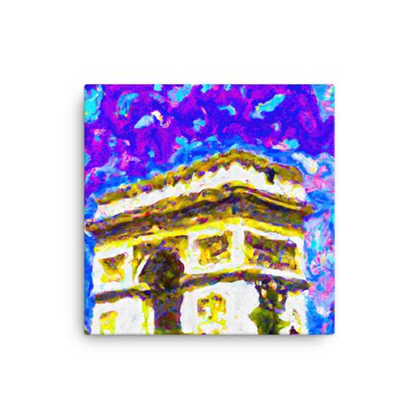 Arc De Triomphe, Paris ai-generated, Cezanne-style V2 - Etsy