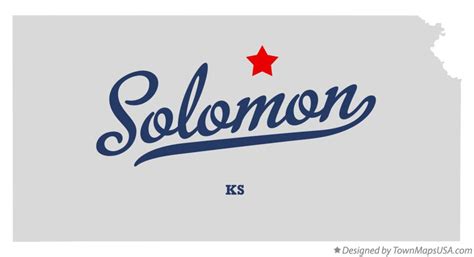 Map of Solomon, Cloud County, KS, Kansas