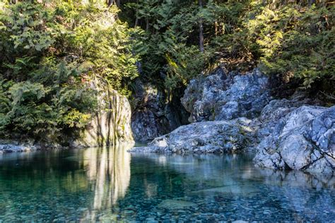 Lynn Canyon - 30 foot pool and twin falls - George Photography