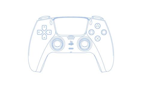 PS5-Controller Vector Drawing | Vector drawing, Drawings, Easy drawings