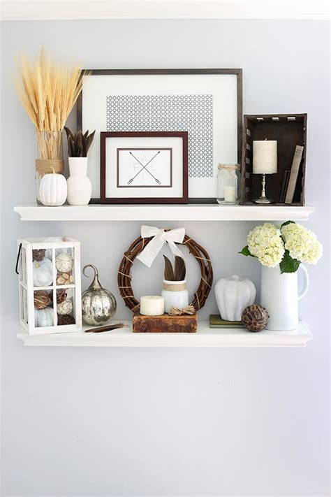 How To Style Shelves In 7 Simple Stepy Fall Shelf Decor Abby Organizes