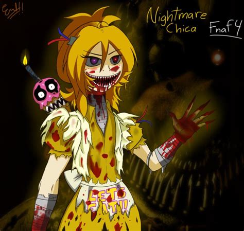 Fnaf 4 Nightmare Chica Fan Art by Emil-Inze.deviantart.com on ...