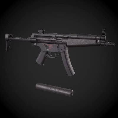 MP5 Submachine Gun - 3D Model by yn-delmund