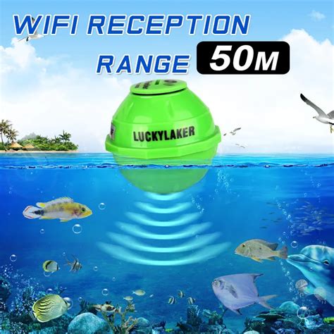 WiFi Wireless Fish Finder Laker Russian Sonar Fishfinder APP Best ...