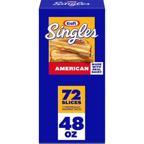 Kraft Singles American Sliced Cheese, 72 Slices / 48 oz - Fry’s Food Stores