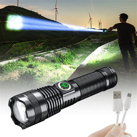 Willstar Rechargeable 1000000 Lumens Xhp70 Most Powerful LED Flashlight ...