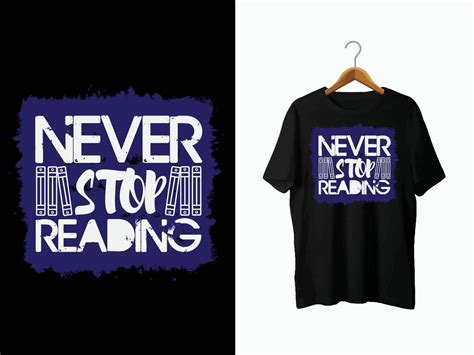 Book Lover T-Shirt Design 9522473 Vector Art at Vecteezy