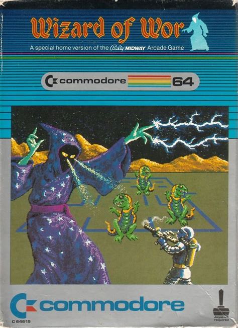 Wizard of Wor (1982) Commodore 64 box cover art - MobyGames