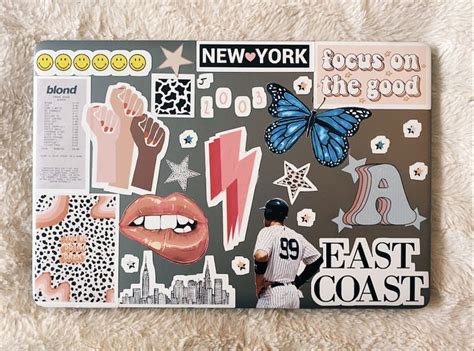 the new york times magazine features stickers on its cover, including ...